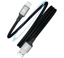 AKSBERRY (6900307930014) X164 Magnetic USB-A - Lightning, чёрный