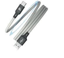 AKSBERRY (6900307900017) X164 Magnetic USB-A - Type C, серый