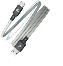 AKSBERRY (6900307900017) X164 Magnetic USB-A - Type C, серый