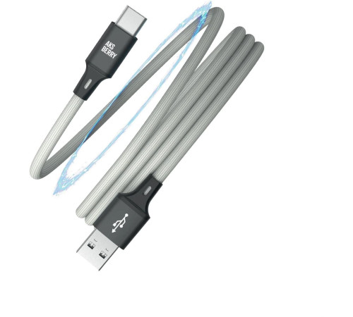 AKSBERRY (6900307900017) X164 Magnetic USB-A - Type C, серый