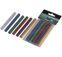 ENGY Стержни клеевые цветные, с блестками,11х100 мм, 6 шт (007587)
