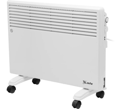 MTX Конвектор электрический CH-1500, 1500 Вт, X-образный нагреватель, термостат, колеса 98106