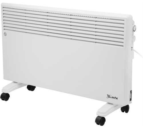 MTX Конвектор электрический CH-2000, 2000 Вт, X-образный нагреватель, термостат, колеса 98107