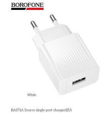 BOROFONE (6941991122569) BAS71A 1USB 2.1A White