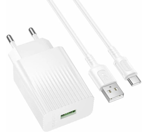 BOROFONE (6941991122644) BAS72A 1USB 3.0A QC3.0 18W White