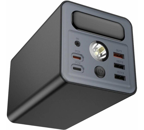 HOCO (6942007638524) J138 60000mAh 3USB+2Type-C+1DC 3.0A PD20W , черный