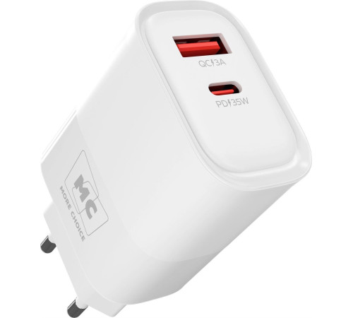 MORE CHOICE (4620202555595) NC82 1USB+1Type-C 3.0A PD 35W+QC3.0 White