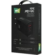 MORE CHOICE (4620202555601) NC82a 1USB+1Type-C 3.0A PD 35W+QC3.0 для Type-C Type-C Black
