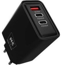 MORE CHOICE (4620202555625) NC90 1USB+2Type-C 3.0A PD 45W Black