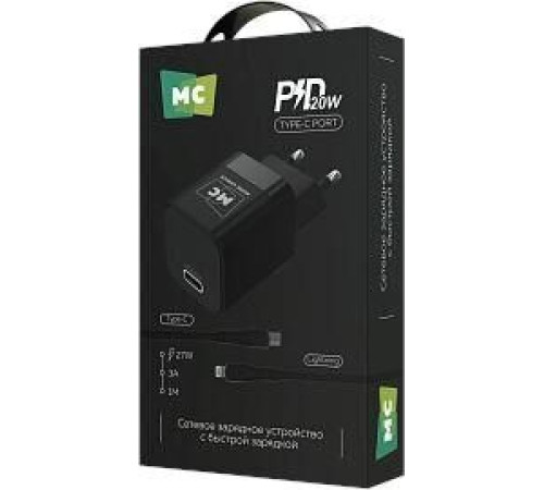 MORE CHOICE (4620202555823) NC86i 1Type-C 3.0A PD 20W для Lightning 8-pin Type-C Black