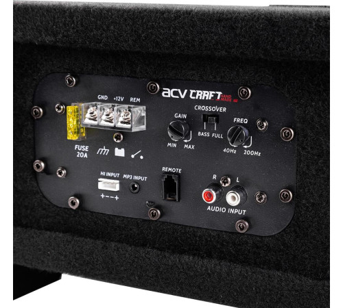 ACV CRAFT BS10A активный/корпусной плоский/1800Вт/25см/SPL-108дБ/темно-серый