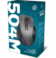 Мышь OKLICK Мышь Оклик 504M черный/серый оптическая 3600dpi silent USB 6but (2004741)