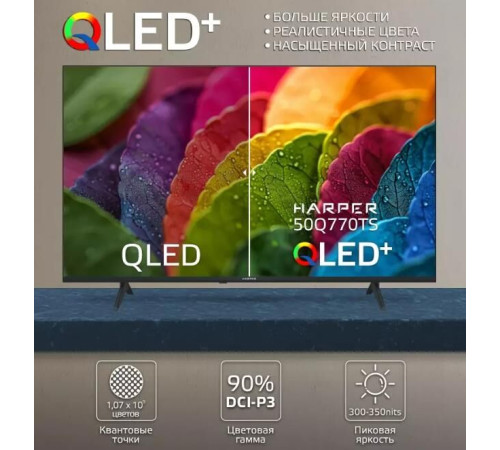 HARPER 50Q770TS UHD SMART TV Google Безрамочный