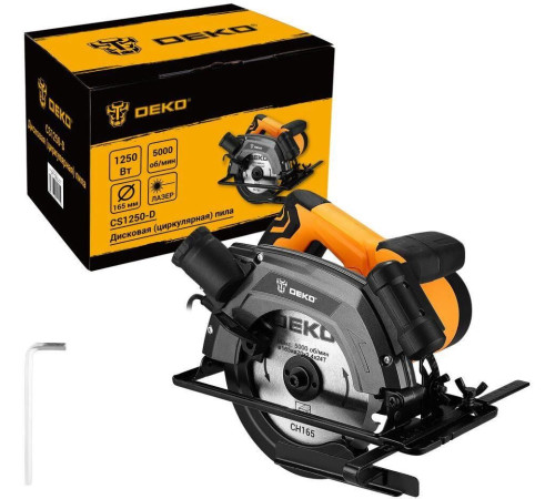 DEKO CS1250-D, 1250Вт, 165мм диск 083-1100