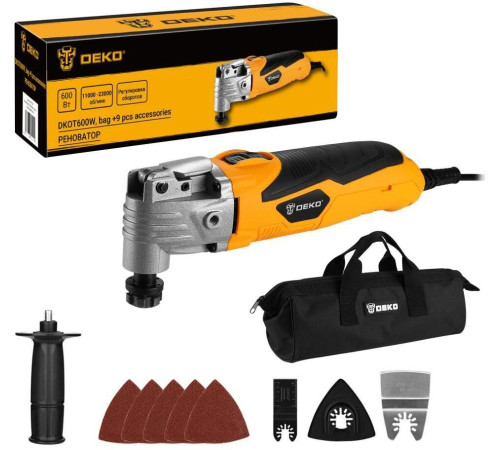 DEKO DKOT600W в сумке + набор предметов 9 шт 083-1096