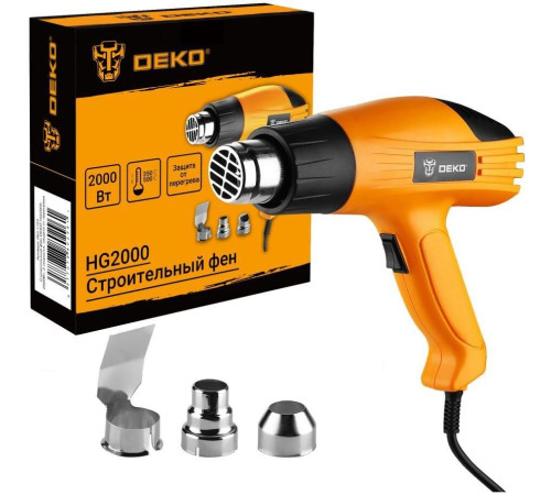 DEKO HG2000, 2000Вт, 2 скорости, защита от перегрева 083-1123