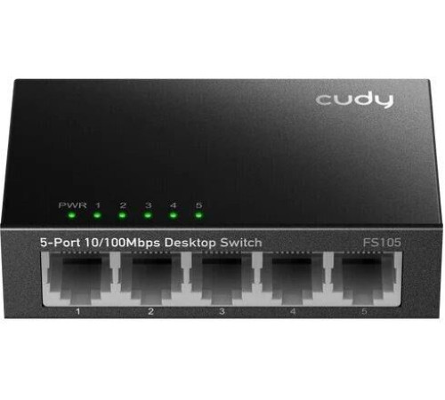 CUDY Коммутатор FS105 (L2) 5x100Мбит/с неуправляемый