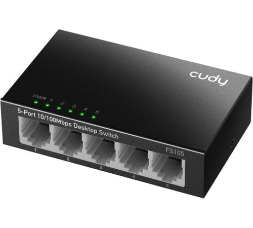 CUDY Коммутатор FS105 (L2) 5x100Мбит/с неуправляемый