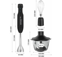 POLARIS Блендер ручной PHB 1510GL Silent черный