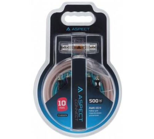 ASPECT AWK-10.4 для 4-кан. усилителя, омедненный алюминий (ССА), 10AWG, 4RCA-4RCA