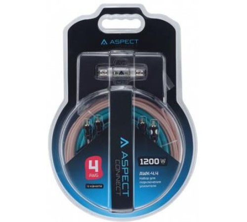 ASPECT AWK-4.4 для 4-кан. усилителя, омедненный алюминий (ССА), 4AWG, 4RCA-4RCA