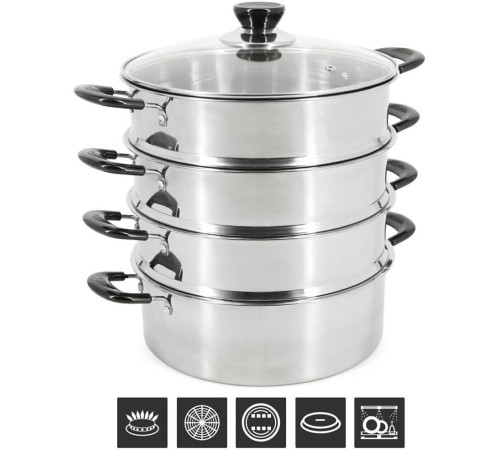 POMIDORO POMI D'ORO P630102 Vapore Мантоварка-пароварка, 26см