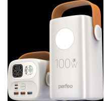 PERFEO (PF_E2293) MOON 100W 60000 mAh/LED дисплей, белый