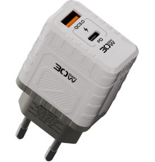 DEFENDER (83230) UPA-132 30W, USB A+C, белый