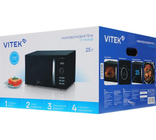 VITEK VT-MW1425 25л. 900Вт черный