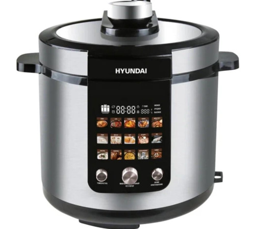 HYUNDAI Мультиварка-скороварка HYMC-2402 6л 1200Вт серебристый/черный