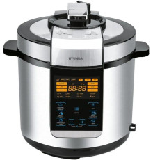 HYUNDAI Мультиварка-скороварка HYMC-2406 6л 1000Вт серебристый/черный