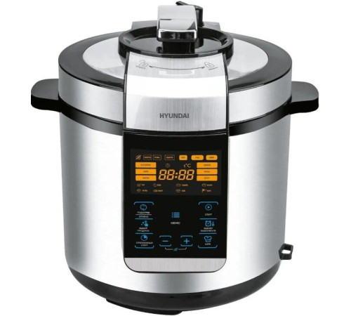 HYUNDAI Мультиварка-скороварка HYMC-2406 6л 1000Вт серебристый/черный