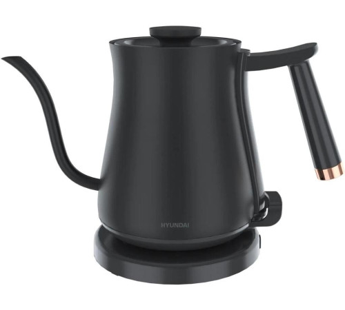 HYUNDAI Чайник HYK-S5500 0.7л. 1000Вт черный/черный (металл)