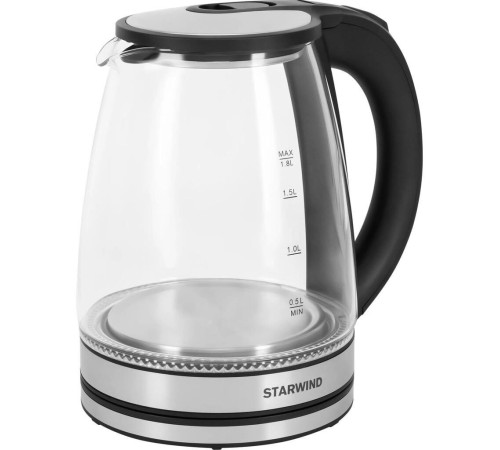 Starwind SKG2114 2л. 1800Вт черный/прозрачный (стекло)