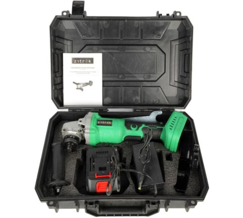 ZITREK ZKAG20-125 PRO (125мм, 20B, Li-Ion аккум. 4 Aч - 1шт, ЗУ, кейс) 083-1078
