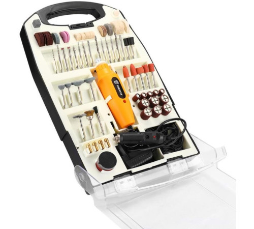 DEKO DKRT150, 150 Вт, в кейсе + набор аксессуаров 110 шт 063-1417