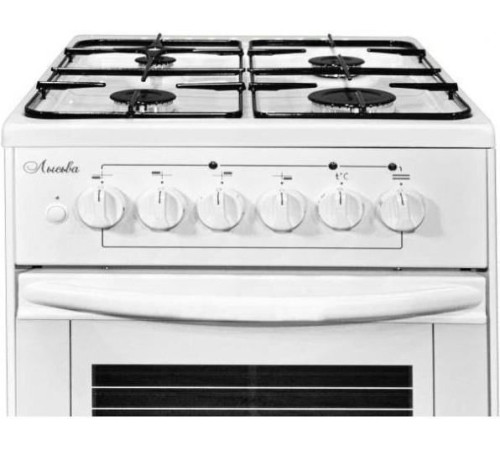 ЛЫСЬВА Плита Комбинированная ЭГ 401 СТ-2у белый (без крышки) реш.сталь