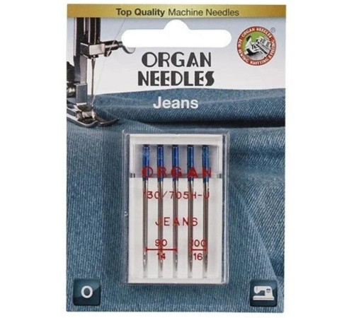 ORGAN Иглы джинсовые 5/90-100 Blister (упаковка 5 игл)