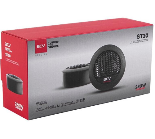 ACV SPECIAL ST30 твиттер D=30см/майларово-титановый/45Вт/кроссовер на проводе/2шт