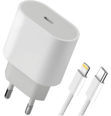 DEFENDER (83223) UPA-121 20W, USB C, Lightning, белый