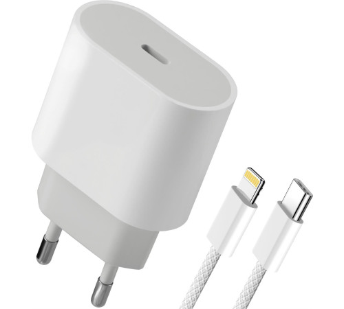 DEFENDER (83223) UPA-121 20W, USB C, Lightning, белый