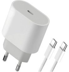 DEFENDER (83222) UPA-121 20W, USB C,кабель Type-C,белый