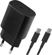 DEFENDER (83225) UPA-125 25W,USB C,кабель Type-C,черный