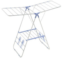 РЫЖИЙ КОТ Сушилка для белья напольная двухуровневая CD-03, с держателями для обуви, 133*50*92 см (109603)