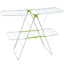 РЫЖИЙ КОТ Сушилка для белья напольная двухуровневая CD-02, 147*60*98 см (109602)