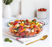 APPETITE PLH18 стекл овал 31х22х8,5см/2,8л глубокая с руч