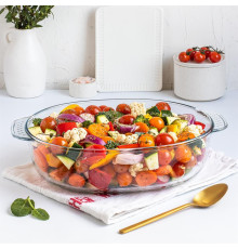 APPETITE PLH18 стекл овал 31х22х8,5см/2,8л глубокая с руч