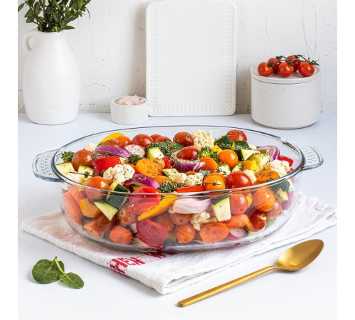 APPETITE PLH18 стекл овал 31х22х8,5см/2,8л глубокая с руч