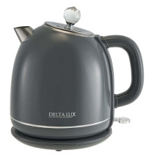DELTA LUX DE-1018 (1,7 л. металл/пластик) серый