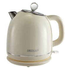 DELTA LUX DE-1018 (1,7 л. металл/пластик) белый